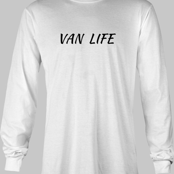 Van Life Long Sleeve Retro T-Shirt - vanner sprinter adventure dodge chevy ford - Picture 5 of 5